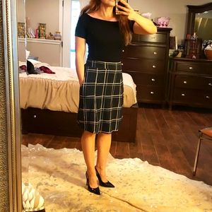 Passion Lilie windowpane skirt